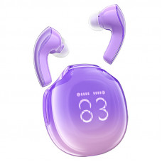 Бездротові навушники ACEFAST T9 Crystal (Air) color bluetooth earbuds Grape Purple