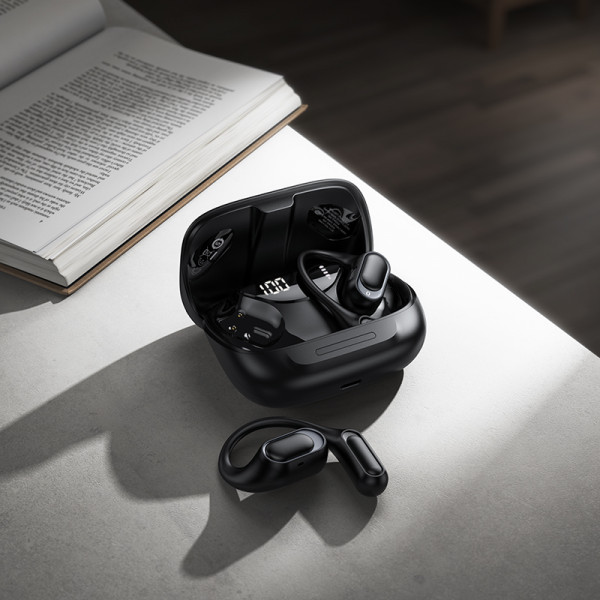 Бездротові навушники HOCO EA11 Honey open true wireless BT headset Black (6942007662680)