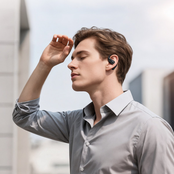 Бездротові навушники HOCO EA11 Honey open true wireless BT headset Black (6942007662680)