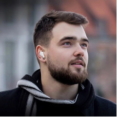 Бездротові навушники HOCO EQ2 Thought true wireless BT headset Purple (6931474798541)