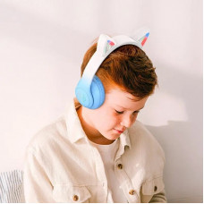 Бездротові навушники HOCO W42 Cat ears BT headphones Crystal Blue