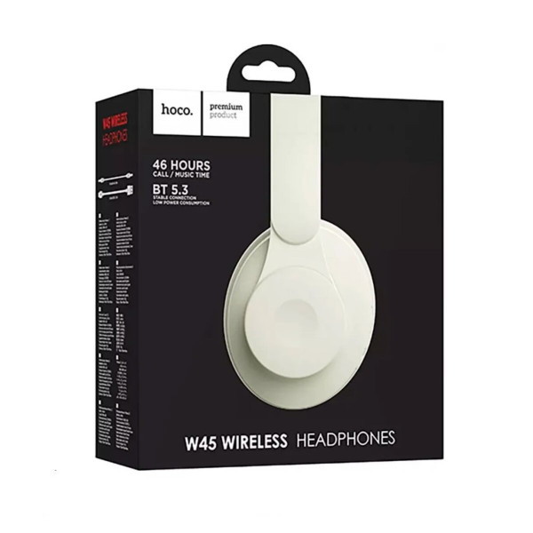Бездротові навушники HOCO W45 Enjoy BT headset Milky Білий