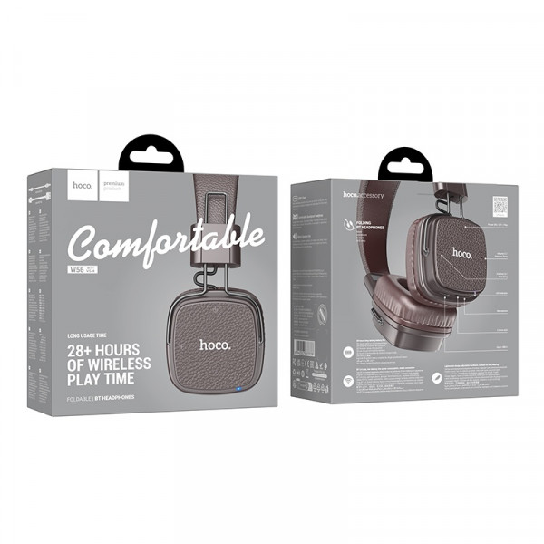 Бездротові навушники HOCO W56 Earl BT headphones Brown