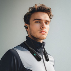 Бездротові спортивні навушники ACEFAST N4 neck hanging wireless earphones Black (6974316283607)