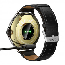 Бездротовий зарядний пристрій для смарт-годинника HOCO Y39 Smart watch charging cable Black (6942007673723)