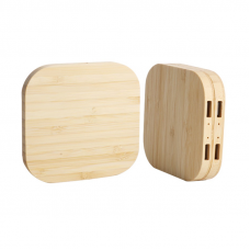 Бездротовий зарядний пристрій NN Q-8 15W wooden (NNQ8)