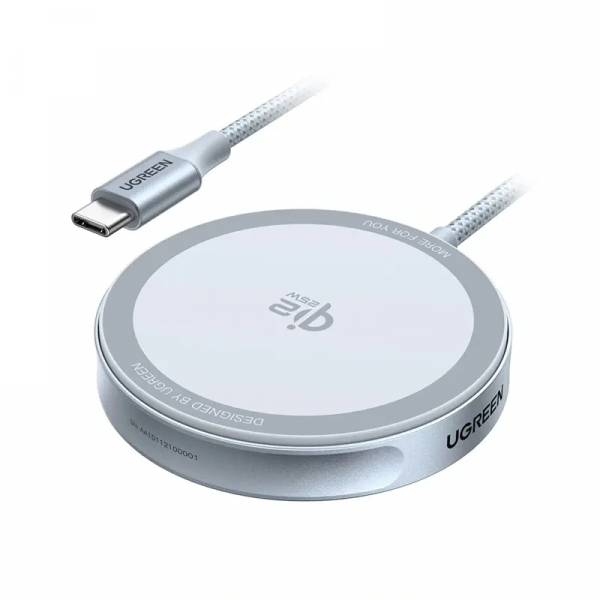 Бездротовий зарядний пристрій UGREEN W753 25W Magnetic Wireless Charger Starlight Blue (UGR-55959)