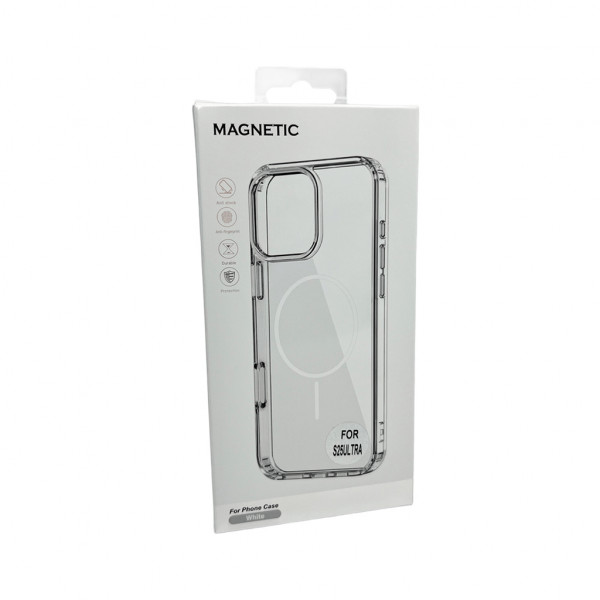 Чохол Cosmic Acrylic Thin Magnetic for Samsung Galaxy S25 Ultra White (AcColMagiSS25PUWhite)