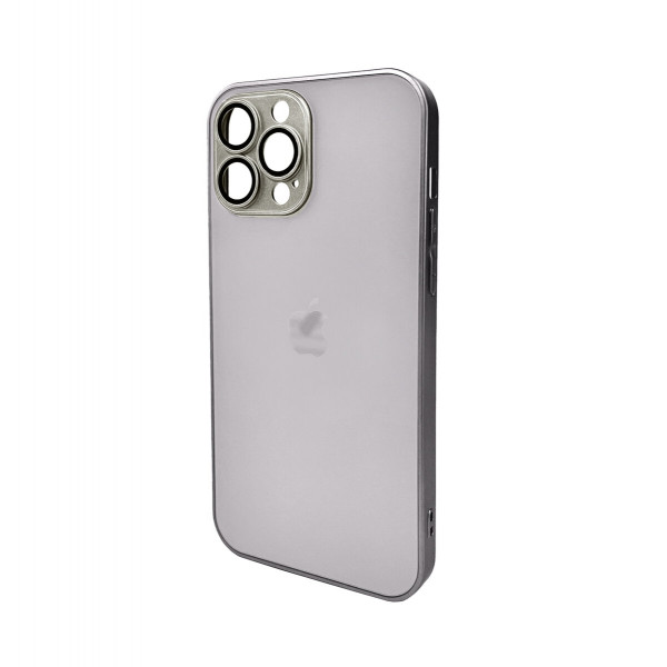 Чохол для смартфона AG Glass Matt Frame Color Logo for Apple iPhone 11 Pro Max Titanium Grey