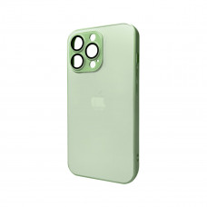 Чохол для смартфона AG Glass Matt Frame Color Logo for Apple iPhone 13 Pro Light Green