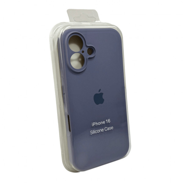 Чохол для смартфона Silicone Full Case AA Camera Protect for Apple iPhone 16 28,Lavender Grey