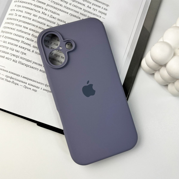 Чохол для смартфона Silicone Full Case AA Camera Protect for Apple iPhone 16 28,Lavender Grey
