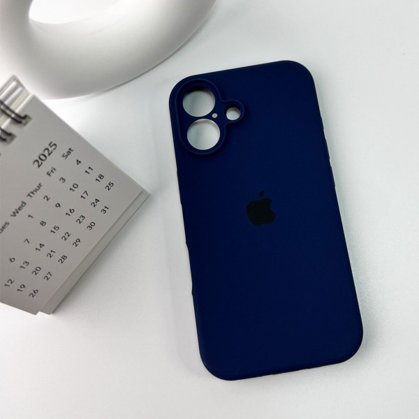Чохол для смартфона Silicone Full Case AA Camera Protect for Apple iPhone 16 55,Mid Чорний