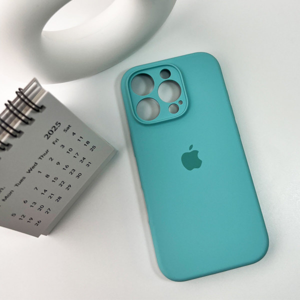 Чохол для смартфона Silicone Full Case AA Camera Protect for Apple iPhone 16 Pro Max 17,Sea Блакитний