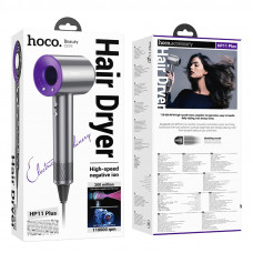 Фен HOCO HP11 Plus 1600W High-speed negative ion hair dryer(EU) Purple (6942007631570)