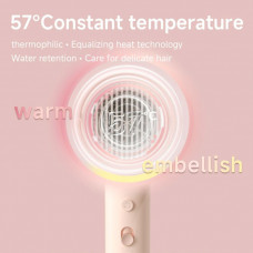 Фен Xiaomi Doco negative ion hair dryer soft and fast dry hair care Pink (Китайська вилка) (AN002P)