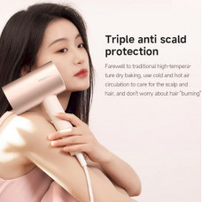 Фен Xiaomi Doco negative ion hair dryer soft and fast dry hair care Pink (Китайська вилка) (AN002P)