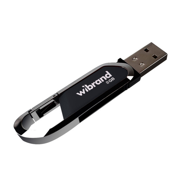 Флеш-накопичувач Wibrand USB 2.0 Aligator 8Gb Grey