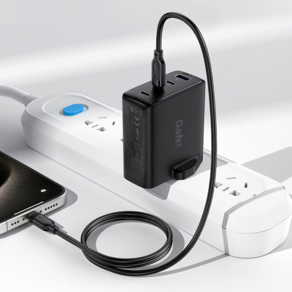 Кабель ACEFAST C16-05, USB to iP, 30W, 2m,TPU, TPU connectors, Black (6974316286288)