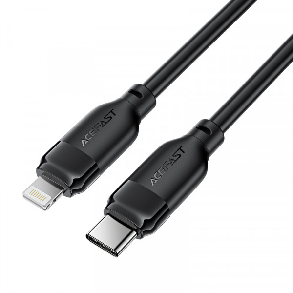 Кабель ACEFAST C16-05, USB to iP, 30W, 2m,TPU, TPU connectors, Black (6974316286288)