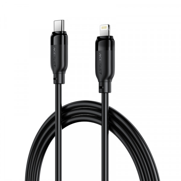 Кабель ACEFAST C16-05, USB to iP, 30W, 2m,TPU, TPU connectors, Black (6974316286288)