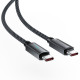 Кабель ACEFAST C19-03, Type-C to Type-C, 60W, 1.2m, Nylon Braid, Aluminum Alloy connectors, Black (6974316284475)