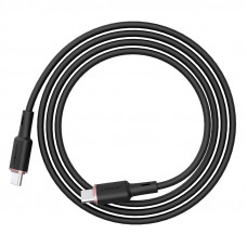 Кабель ACEFAST C2-03 Type-C to Type-C 3A, 60W, 1.2m, silicone, zinc connectors, Чорний