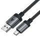 Кабель ACEFAST C20-04 USB-A to USB-C aluminum alloy charging data cable Black (6974316283782)