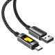 Кабель ACEFAST C21-04 USB-A to USB-C fantasy color series braided Charging data cable Black (6974316284673)