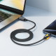Кабель ACEFAST C21-04 USB-A to USB-C fantasy color series braided Charging data cable Black (6974316284673)