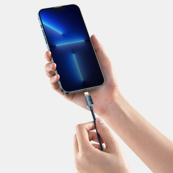 Кабель Baseus Crystal Shine Series Fast Charging Data Cable Type-C to iP 20W 1.2m Чорний