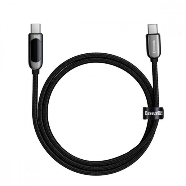 Кабель Baseus Display Fast Charging Data Cable Type-C to Type-C 100W 2m Чорний