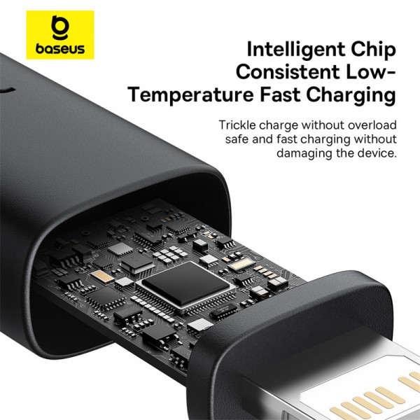 Кабель Baseus Dura Series Fast Charging Cable Type-C to iP 20W 2m Red+Black (P10377800U01-03)