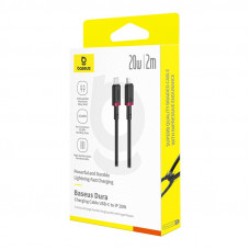 Кабель Baseus Dura Series Fast Charging Cable Type-C to iP 20W 2m Red+Black (P10377800U01-03)