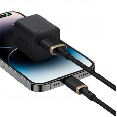 Кабель Baseus Dura Series Fast Charging Cable USB to iP 2.4A 1m Gold+Black (P10377801U01-00)