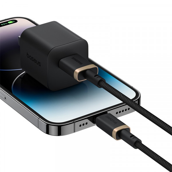 Кабель Baseus Dura Series Fast Charging Cable USB to iP 2.4A 1m Gold+Black (P10377801U01-00)