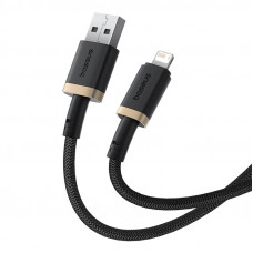 Кабель Baseus Dura Series Fast Charging Cable USB to iP 2.4A 1m Gold+Black (P10377801U01-00)