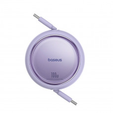 Кабель Baseus Free2Draw Mini Retractable Charging Cable Type-C to Type-C 100W 1m Nebula Purple