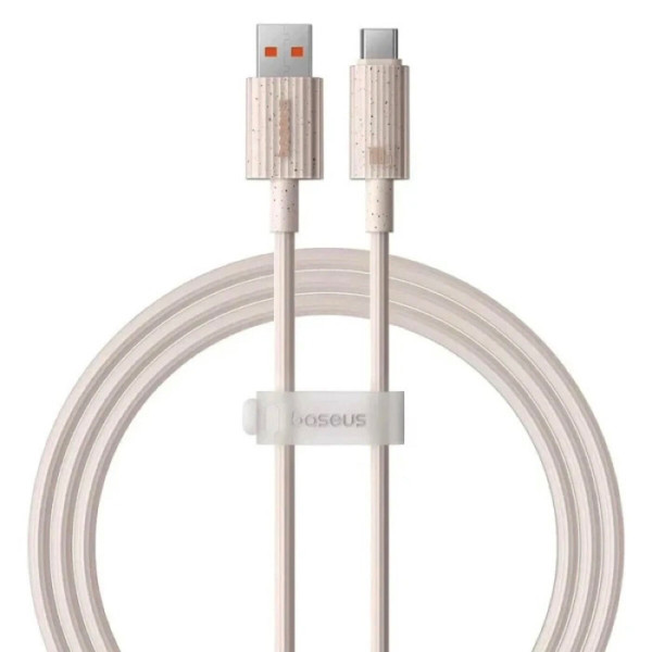 Кабель Baseus Habitat Series Fast Charging Cable USB to Type-C 100W 1m Wheat Pink