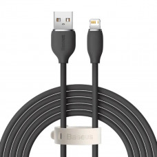 Кабель Baseus Jelly Liquid Silica Gel Fast Charging Data Cable USB to iP 2.4A 2m Чорний