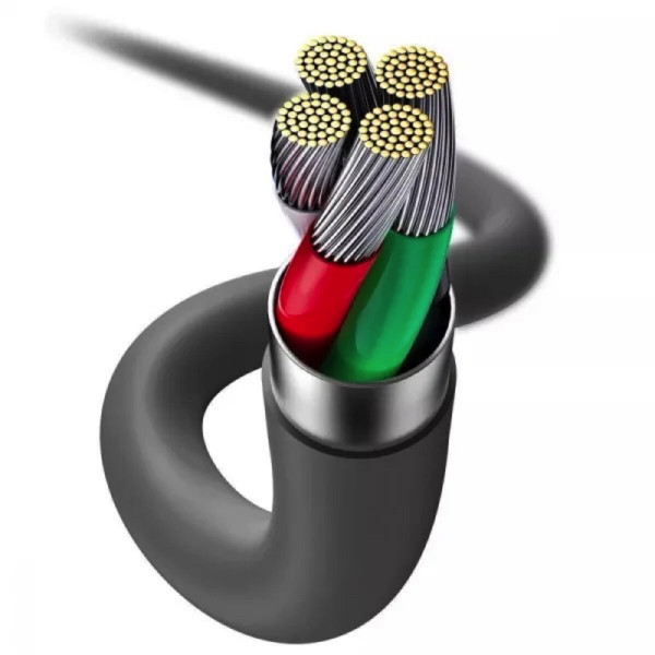 Кабель Baseus Jelly Liquid Silica Gel Fast Charging Data Cable USB to iP 2.4A 2m Black