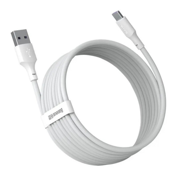 Кабель Baseus Simple Wisdom Data Cable Kit USB to Type-C 5A (2PCS/Set）1.5m Білий