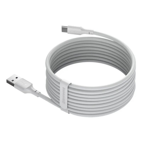 Кабель Baseus Simple Wisdom Data Cable Kit USB to Type-C 5A (2PCS/Set）1.5m Білий