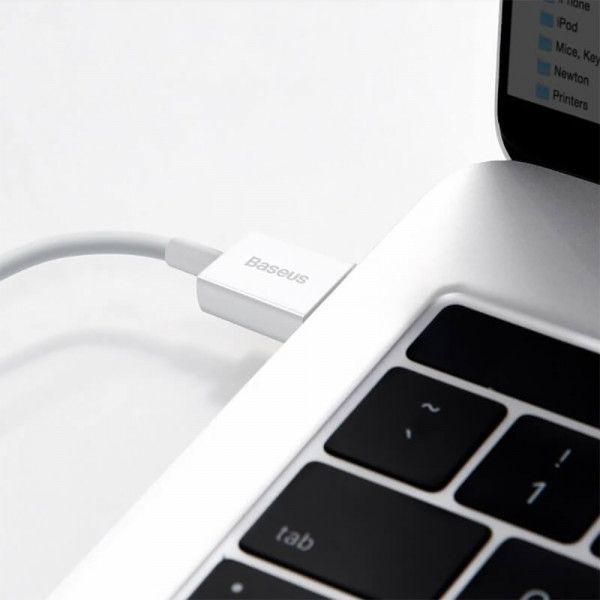 Кабель Baseus Superior Series Fast Charging Data Cable USB to iP 2.4A 1.5m White (CALYS-B02)