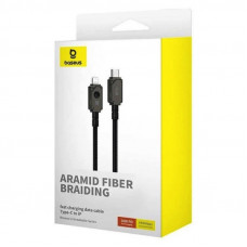 Кабель Baseus Unbreakable Series Fast Charging Data Cable Type-C to iP 20W 2m Cluster Чорний