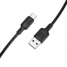 Кабель BOROFONE BX113 Lenny silicone charging data cable Type-C(L=2M) Чорний