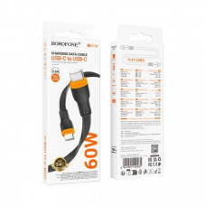Кабель BOROFONE BX118 Esplendido 60W charging data cable C to C Black (6941991120961)