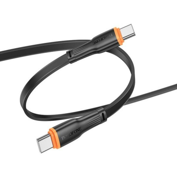 Кабель BOROFONE BX118 Esplendido 60W charging data cable C to C Black (6941991120961)