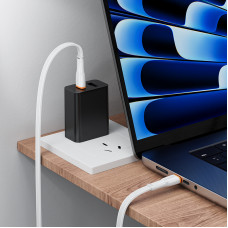 Кабель BOROFONE BX118 Esplendido 60W charging data cable C to C White (6941991120978)