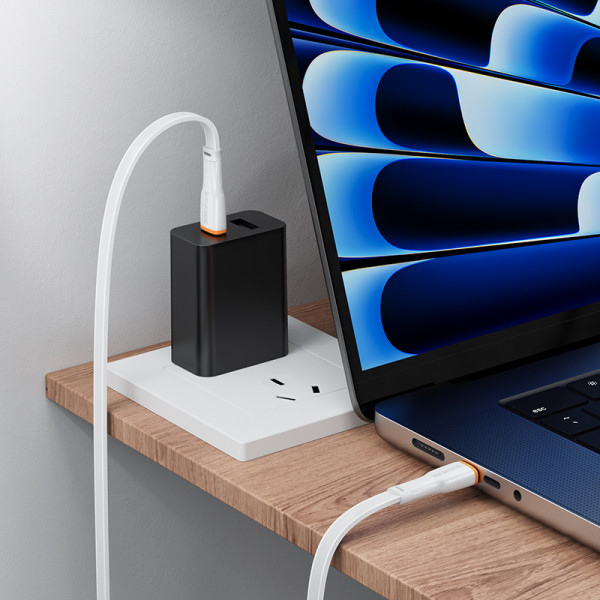 Кабель BOROFONE BX118 Esplendido 60W charging data cable C to C White (6941991120978)